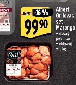 Kuřecí grilovací set Marengo Albert Gril