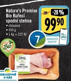 Kuřecí stehna bio Nature'