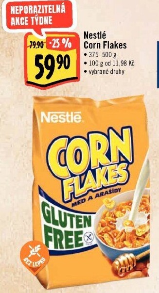 Lupínky kukuřičné Corn Flakes Nestlé