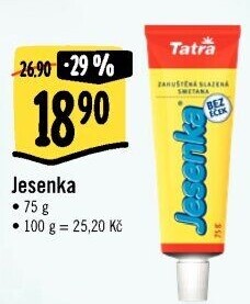 Mléko kondenzované Jesenka Tatra