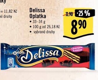 Oplatky celomáčené Delissa Orion