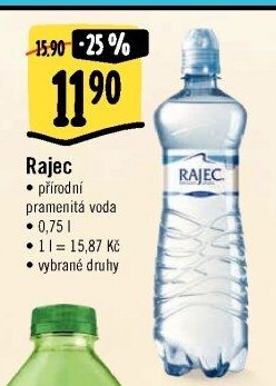 Přírodní voda Rajec