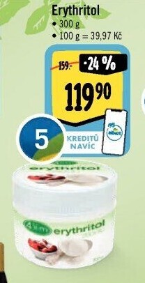 Sladidlo Kaumy erythritol 4Slim