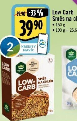 Směs na chléb Low Carb Topnatur