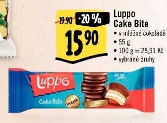 Sušenky celomáčené Cake Bite Luppo