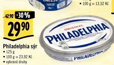 Sýr tavený smetanový Philadelphia Kraft