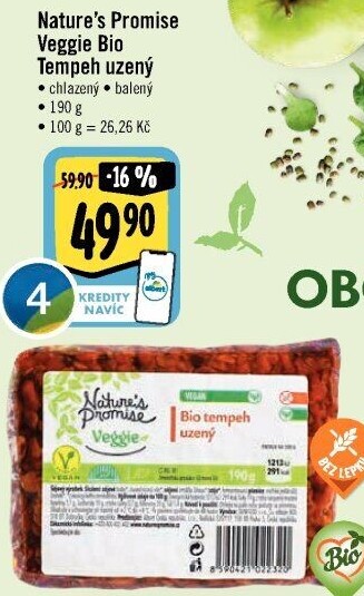 Tempeh uzený bio Veggie Nature'