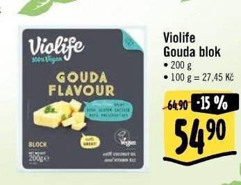 Veganský sýr Gouda Violife