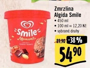 Zmrzlina v kelímku Smile Algida