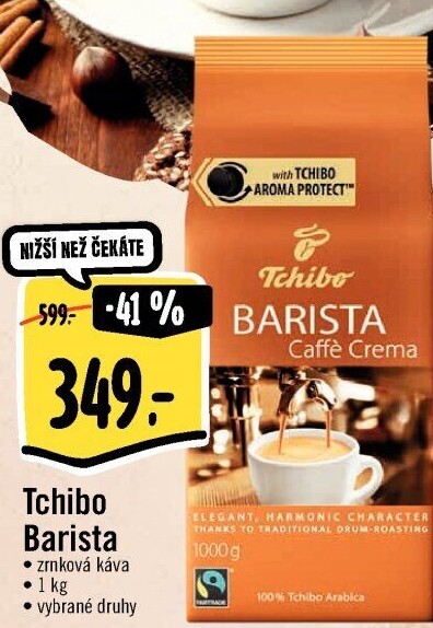 Zrnková káva Barista Tchibo