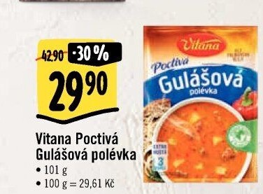 Instantní polévky Poctivá polévka Vitana