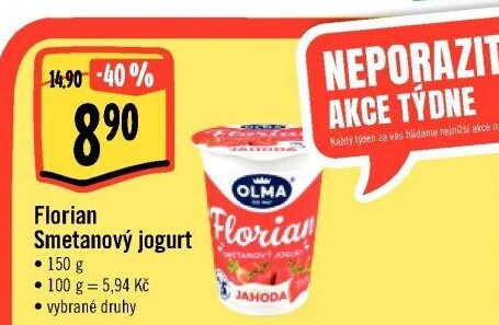 Jogurt smetanový Florian Olma