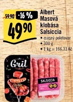 Klobásy Salsiccia Albert Gril