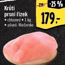 Krůtí prsní řízky