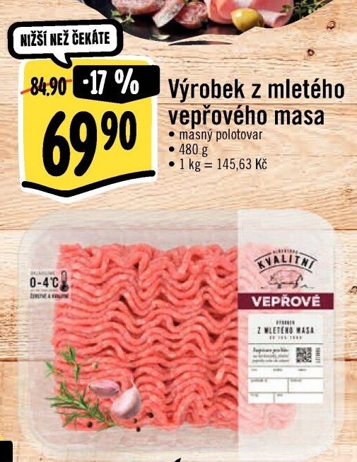 Maso mleté vepřové Albert