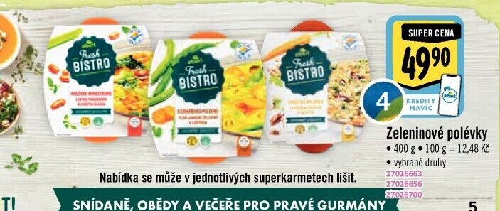 Polévky Albert Fresh Bistro