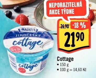 Sýr Cottage Jihočeský Madeta