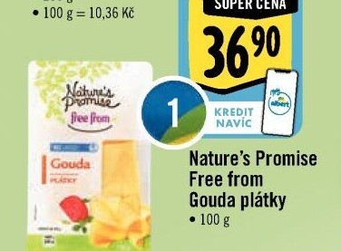 Sýr Gouda bez laktózy Free From Nature'