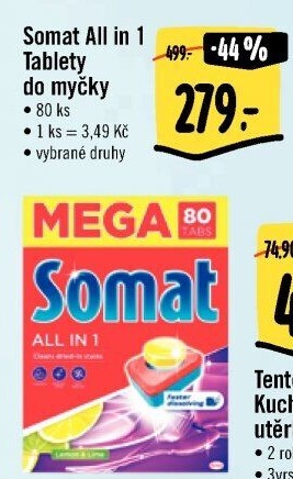 Tablety do myčky All in 1 Somat