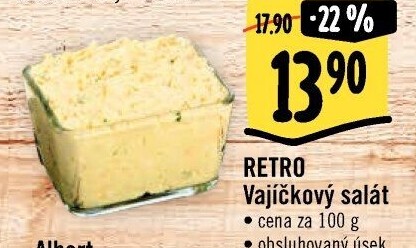 Vajíčkový salát Albert Retro