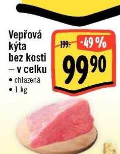 Vepřová kýta bez kosti