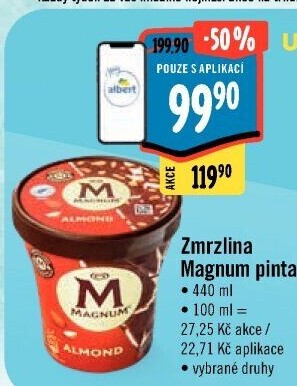 Zmrzlina v kelímku Magnum Algida