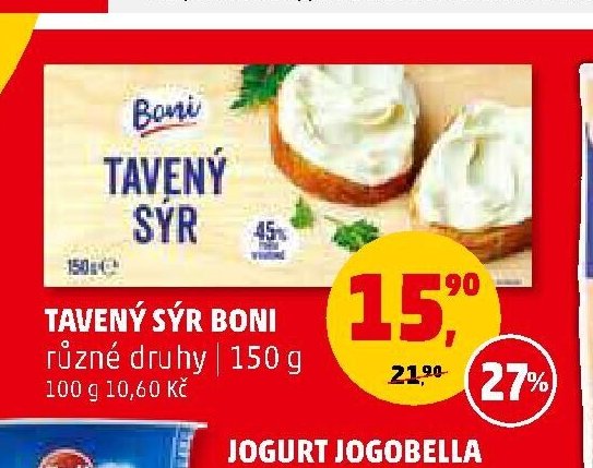TAVENÝ SÝR BONI různé druhy