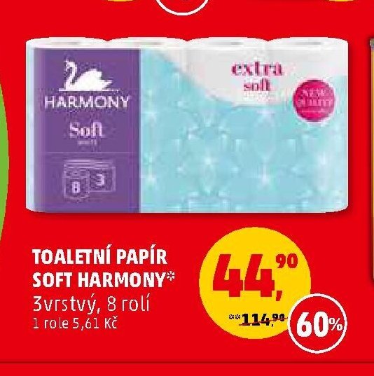 TOALETNÍ PAPÍR SOFT HARMONY