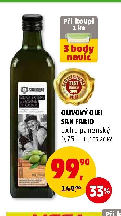 Olivový olej San Fabio extra panenský