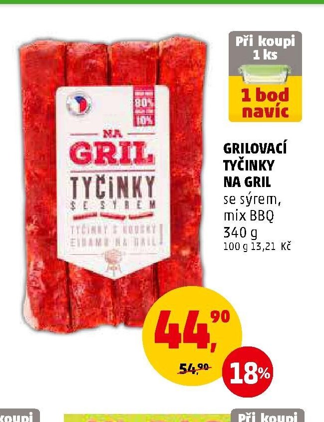 Grilovací tyčinky na gril mix BBQ
