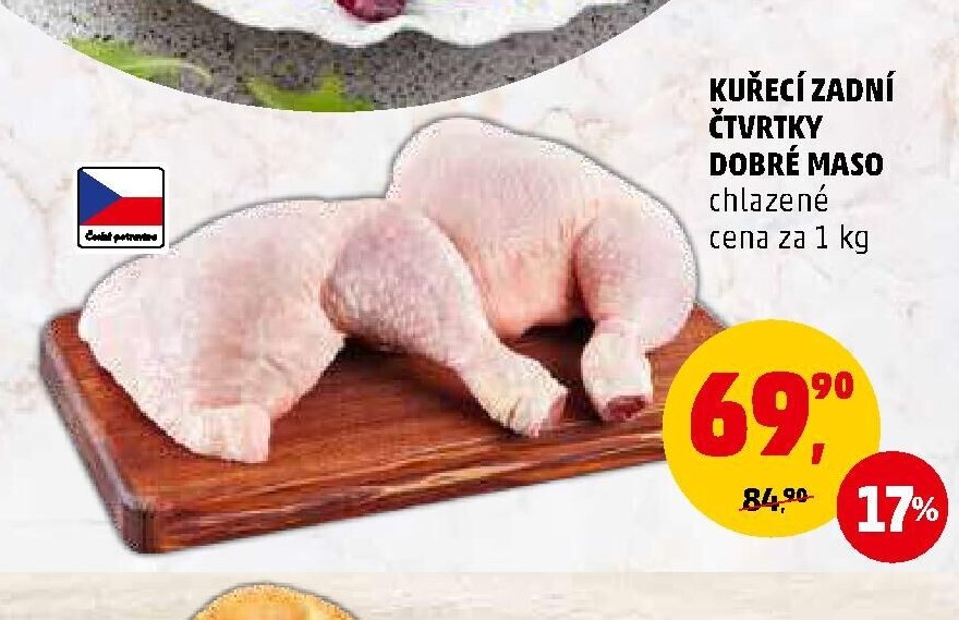 KUŘECÍ ZADNÍ ČTVRTY DOBRÉ MASO