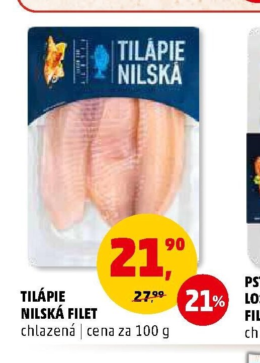 TILÁPIE NILSKÁ FILET