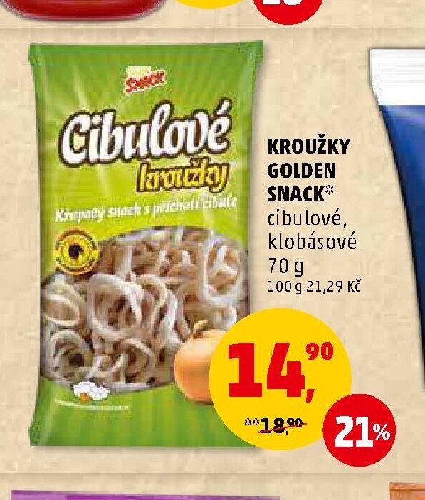 Kroužky Golden Snack