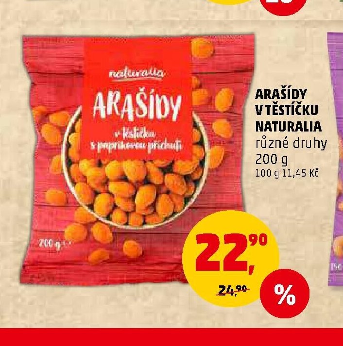 Arašídy v těstíčku Naturalia