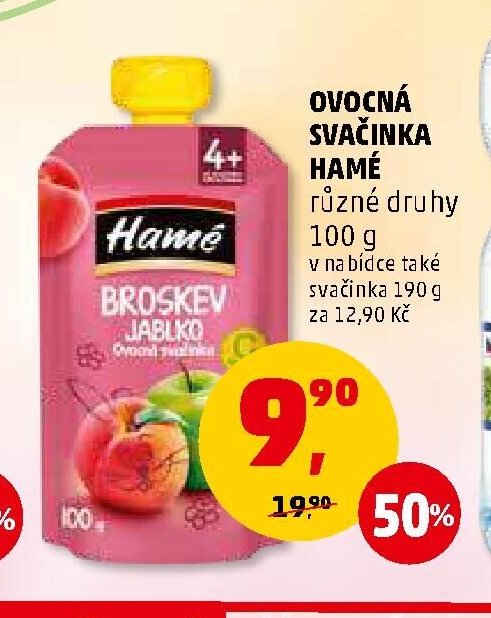 OVOCNÁ SVAČINKA HAMÉ různé druhy