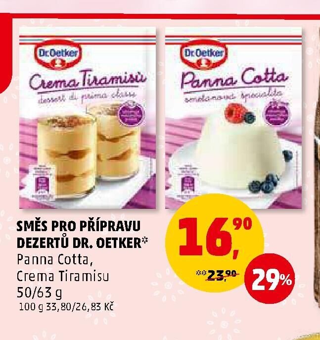 SMĚS PRO PŘÍPRAVU DEZERTŮ DR. OETKER