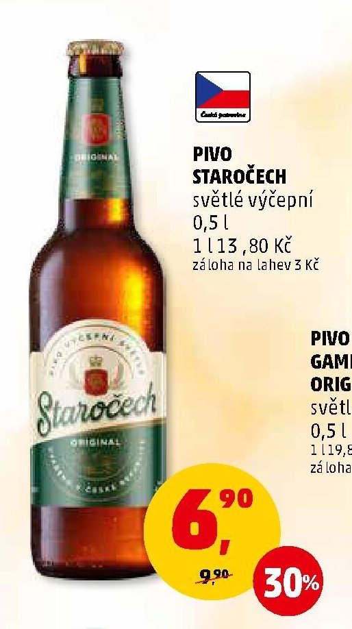 PIVO STAROČECH světlé výčepní 0,5 l