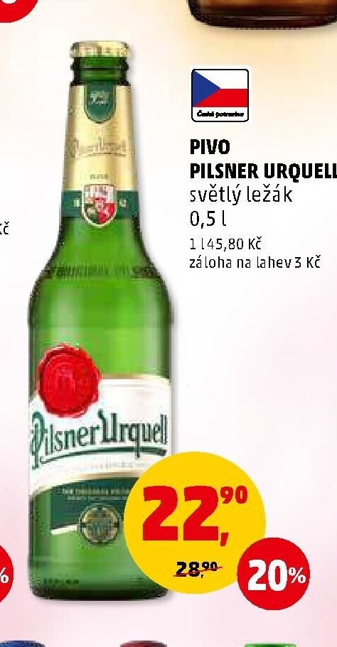 PIVO PILSNER URQUELL světlý ležák 0,5 l