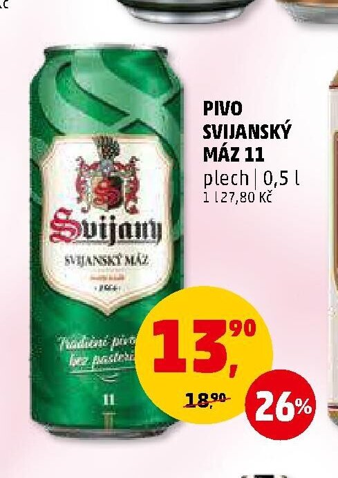 PIVO SVIJANSKÝ MÁZ 11 plech 0,5 l