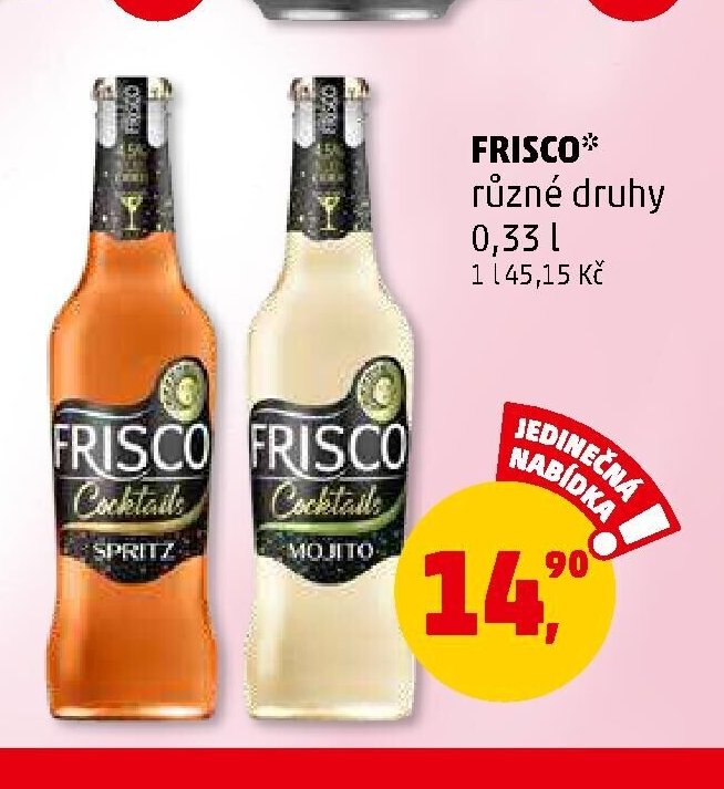 FRISCO* různé druhy 0,33 l