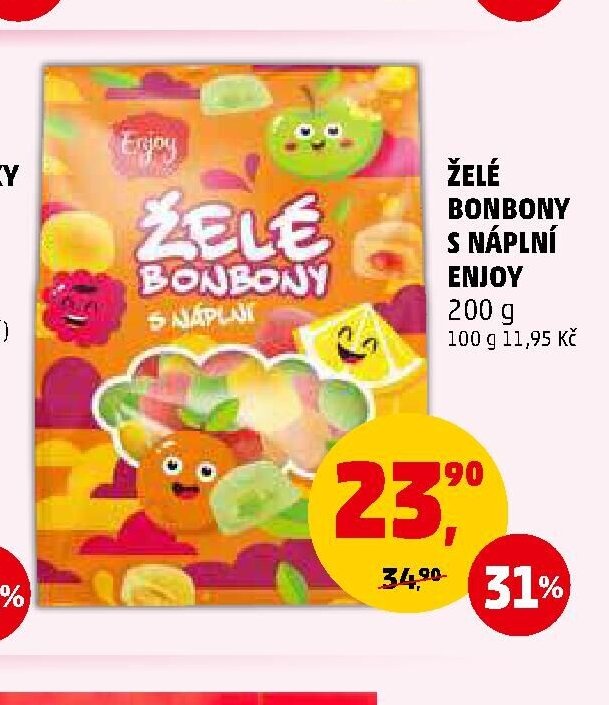 Želé bonbony s náplní Enjoy