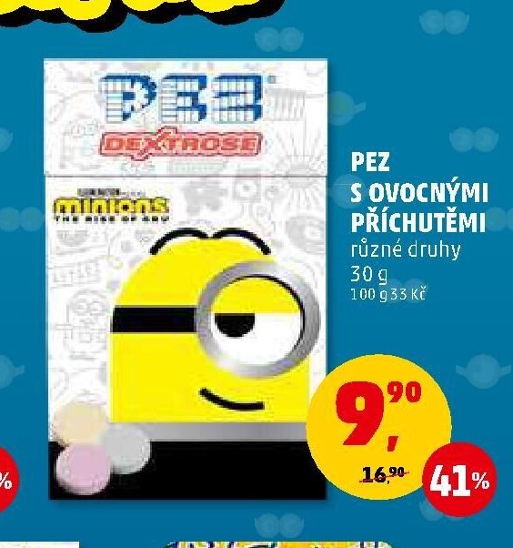 Pez s ovocnými příchutěmi