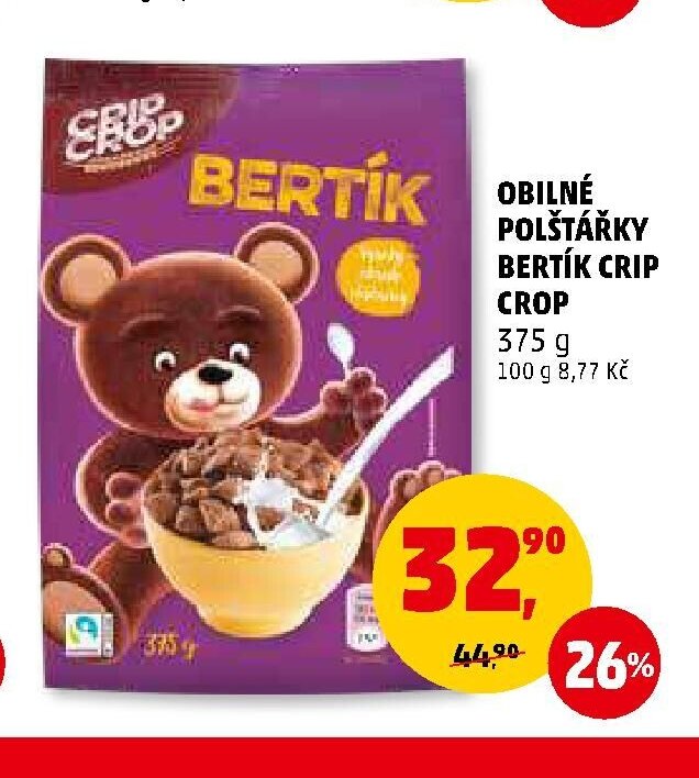 OBILNÉ POLŠTÁŘKY BERTÍK CRIP CROP 375 g