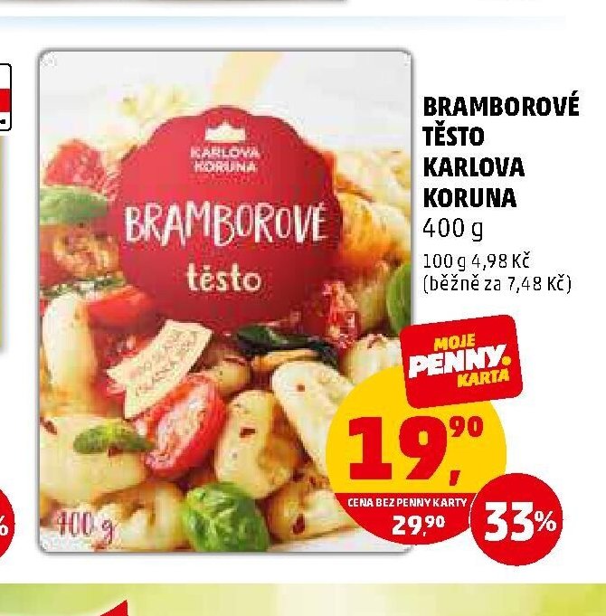 BRAMBOROVÉ TĚSTO KARLOVA KORUNA