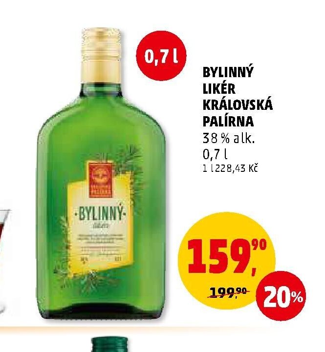 Bylinný likér Královská Palírna