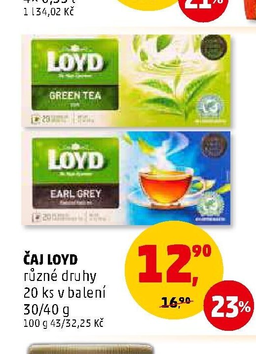 ČAJ LOYD různé druhy