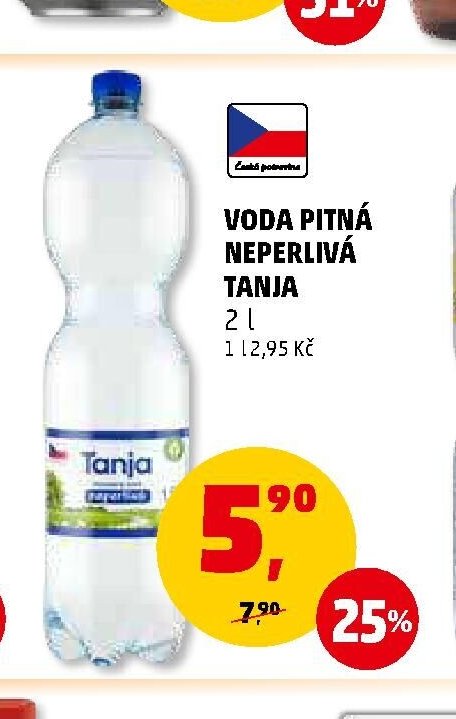 VODA PITNÁ NEPERLIVÁ TANJA