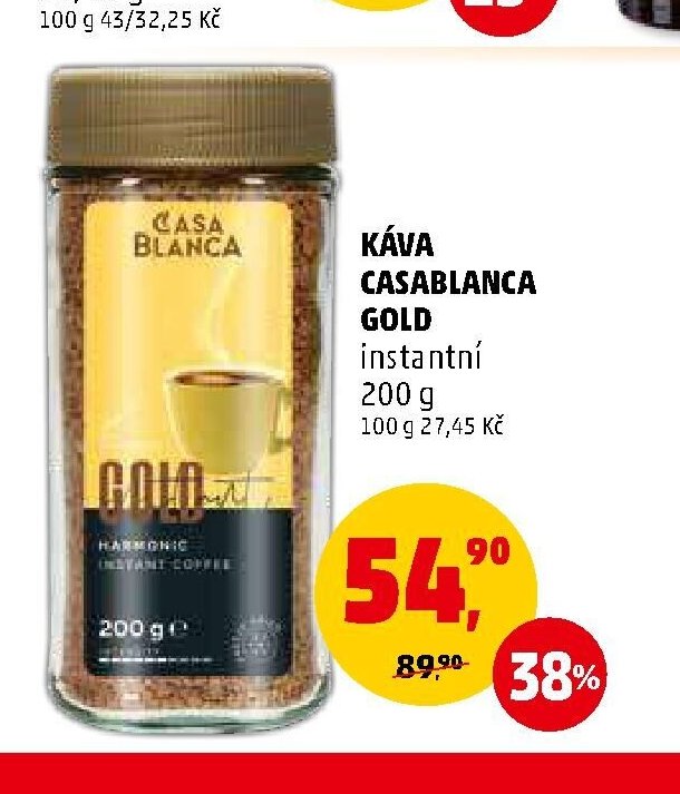 KÁVA CASABLANCA GOLD instantní