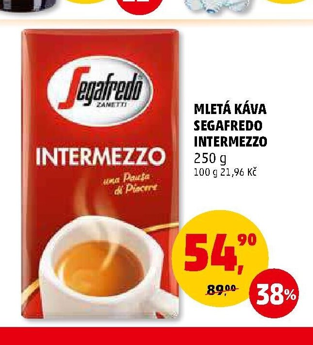 MLETÁ KÁVA SEGAFREDO INTERMEZZO