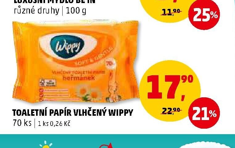 TOALETNÍ PAPÍR VLHČENÝ WIPPY
